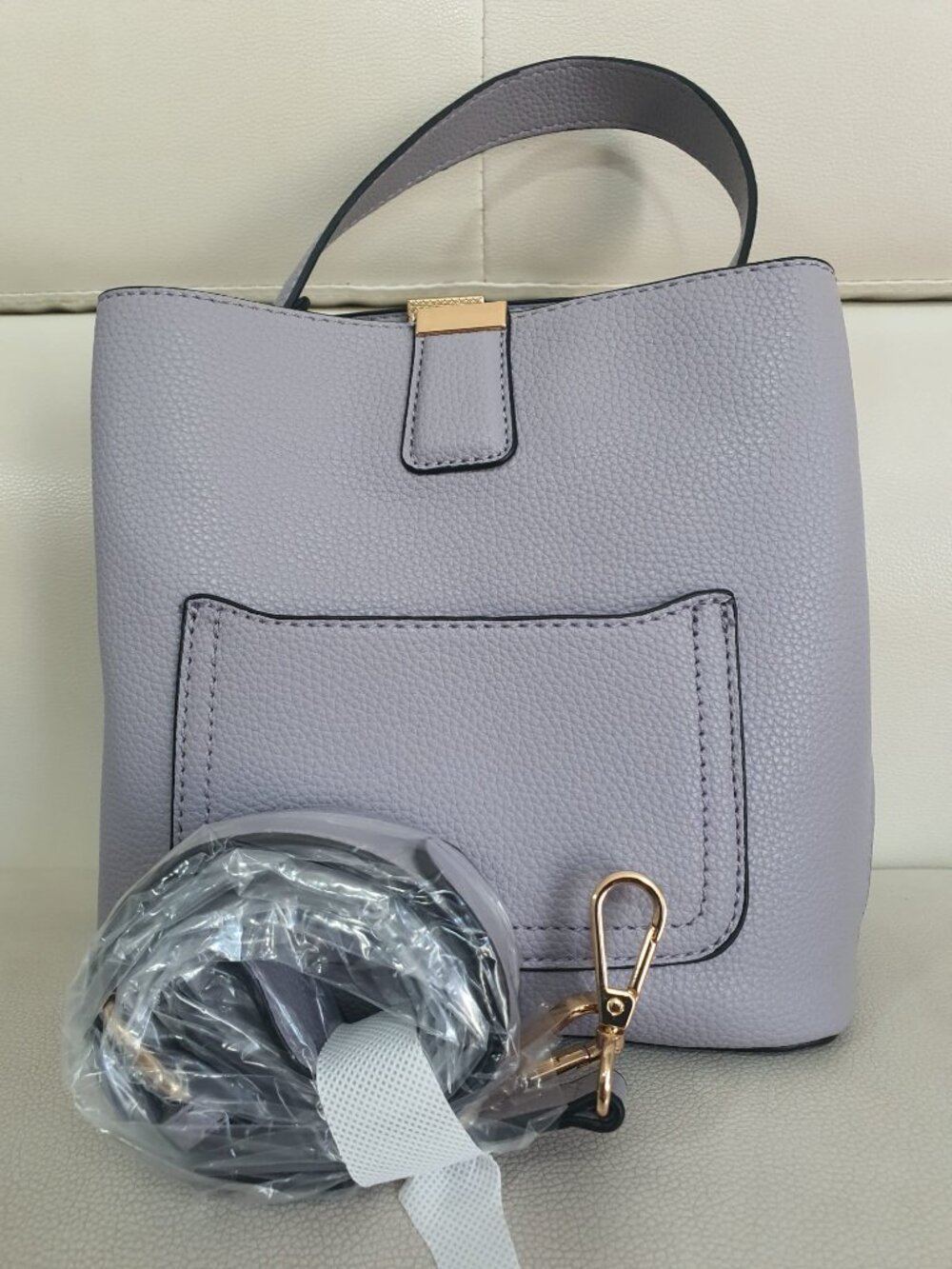 Crosby Lavender Crossbody & Shoulder Bag with Strap - Picture 6 of 6